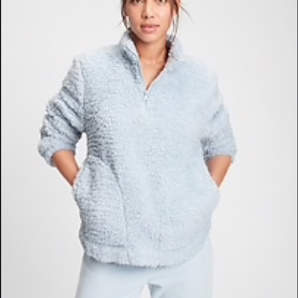NWT! 1/4 zip Gap Factory Sherpa pullover